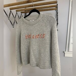 Cutest gray sweater. Worn once.